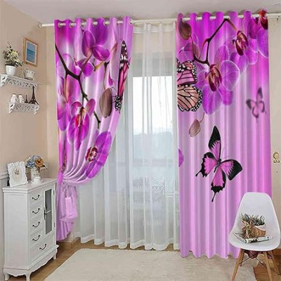 2 Piece 3D Print Premium curtain